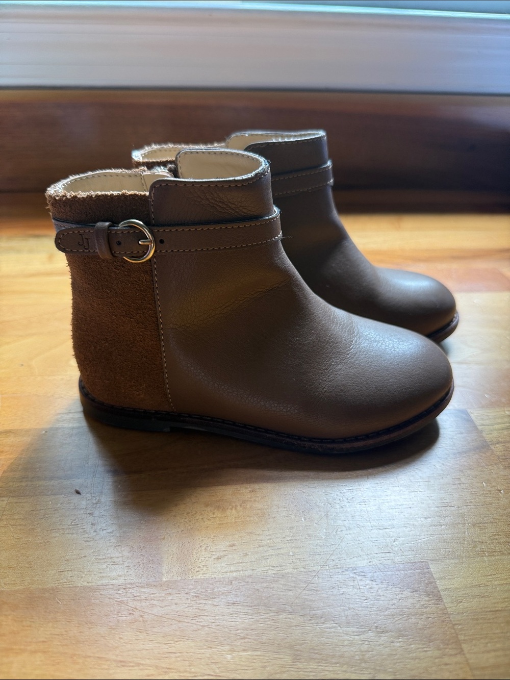 Janie and Jack Kids Brown Leather Ankle Boots